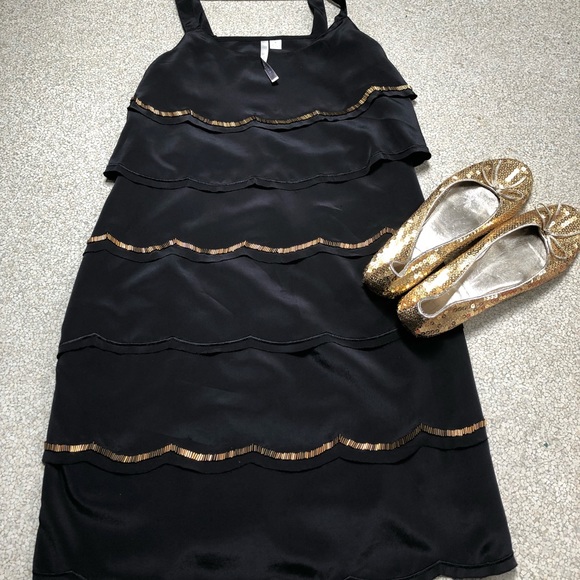LC Lauren Conrad Dresses & Skirts - Lauren Conrad LBD with gold accents